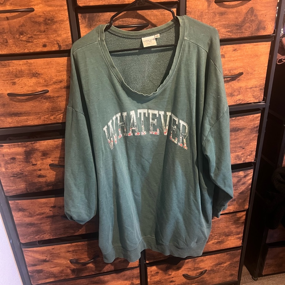 Torrid Soft Teal Fleece Top